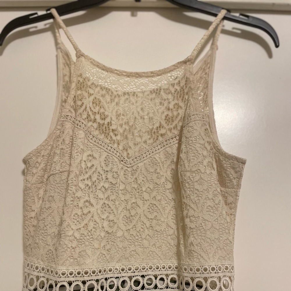 COPY - Long green and beige dress with slit